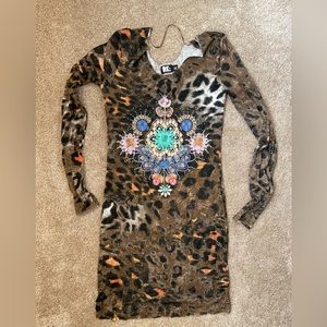 Sexy animal print dress